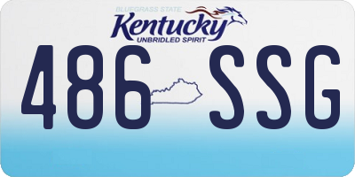KY license plate 486SSG