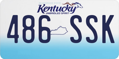 KY license plate 486SSK
