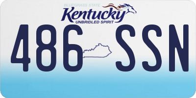 KY license plate 486SSN