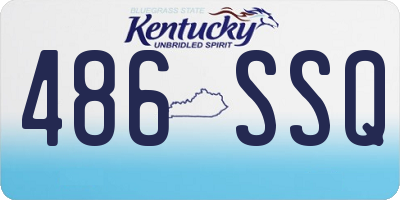 KY license plate 486SSQ