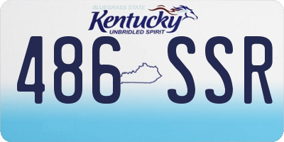KY license plate 486SSR