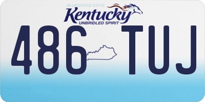 KY license plate 486TUJ