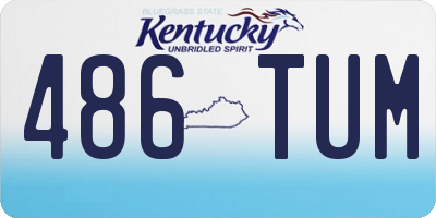 KY license plate 486TUM