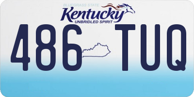 KY license plate 486TUQ