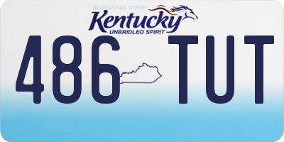 KY license plate 486TUT