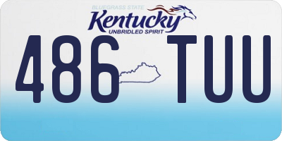 KY license plate 486TUU