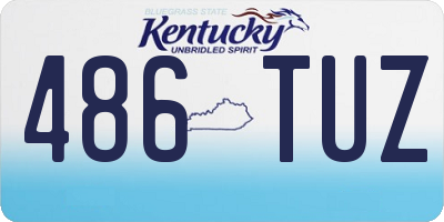 KY license plate 486TUZ