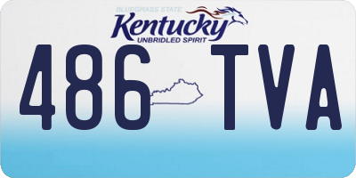 KY license plate 486TVA