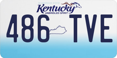 KY license plate 486TVE