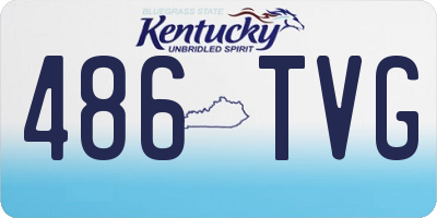 KY license plate 486TVG