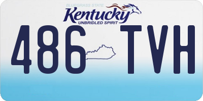KY license plate 486TVH