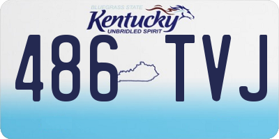 KY license plate 486TVJ