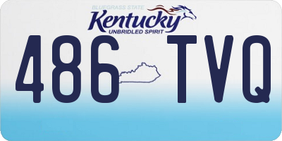 KY license plate 486TVQ