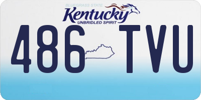 KY license plate 486TVU