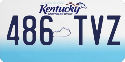 KY license plate 486TVZ
