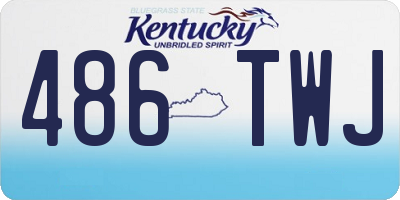 KY license plate 486TWJ