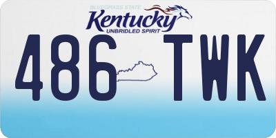 KY license plate 486TWK