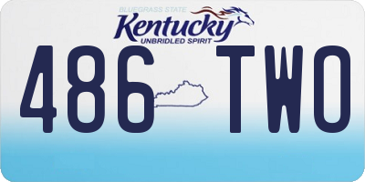 KY license plate 486TWO