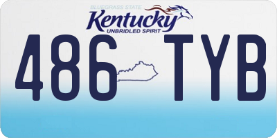 KY license plate 486TYB