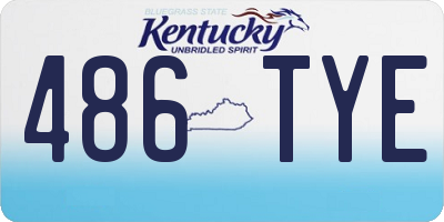 KY license plate 486TYE