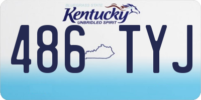 KY license plate 486TYJ