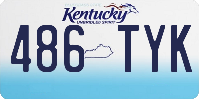 KY license plate 486TYK