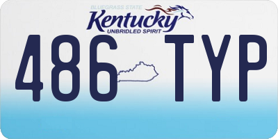 KY license plate 486TYP