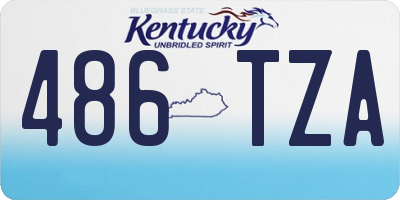 KY license plate 486TZA