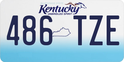 KY license plate 486TZE
