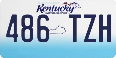 KY license plate 486TZH