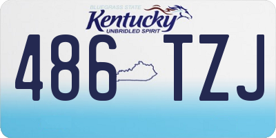 KY license plate 486TZJ