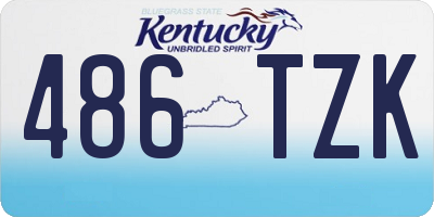 KY license plate 486TZK
