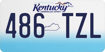 KY license plate 486TZL