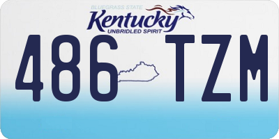 KY license plate 486TZM