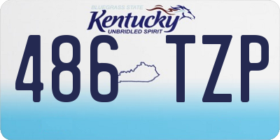 KY license plate 486TZP