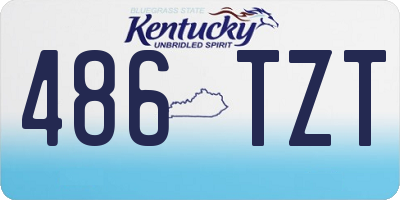 KY license plate 486TZT