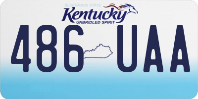 KY license plate 486UAA