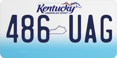 KY license plate 486UAG