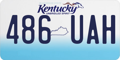 KY license plate 486UAH
