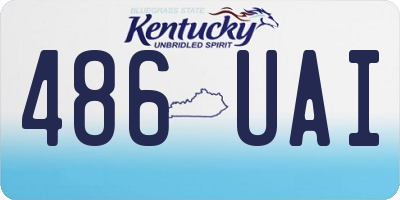KY license plate 486UAI