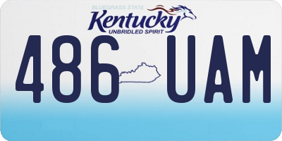 KY license plate 486UAM