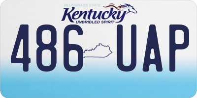 KY license plate 486UAP
