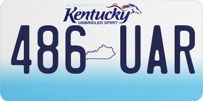 KY license plate 486UAR