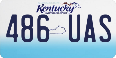 KY license plate 486UAS