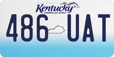KY license plate 486UAT