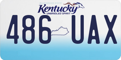 KY license plate 486UAX