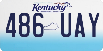KY license plate 486UAY