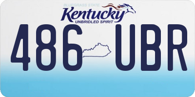 KY license plate 486UBR
