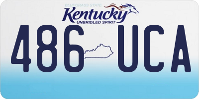 KY license plate 486UCA