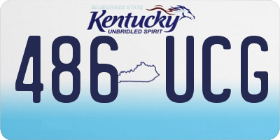 KY license plate 486UCG